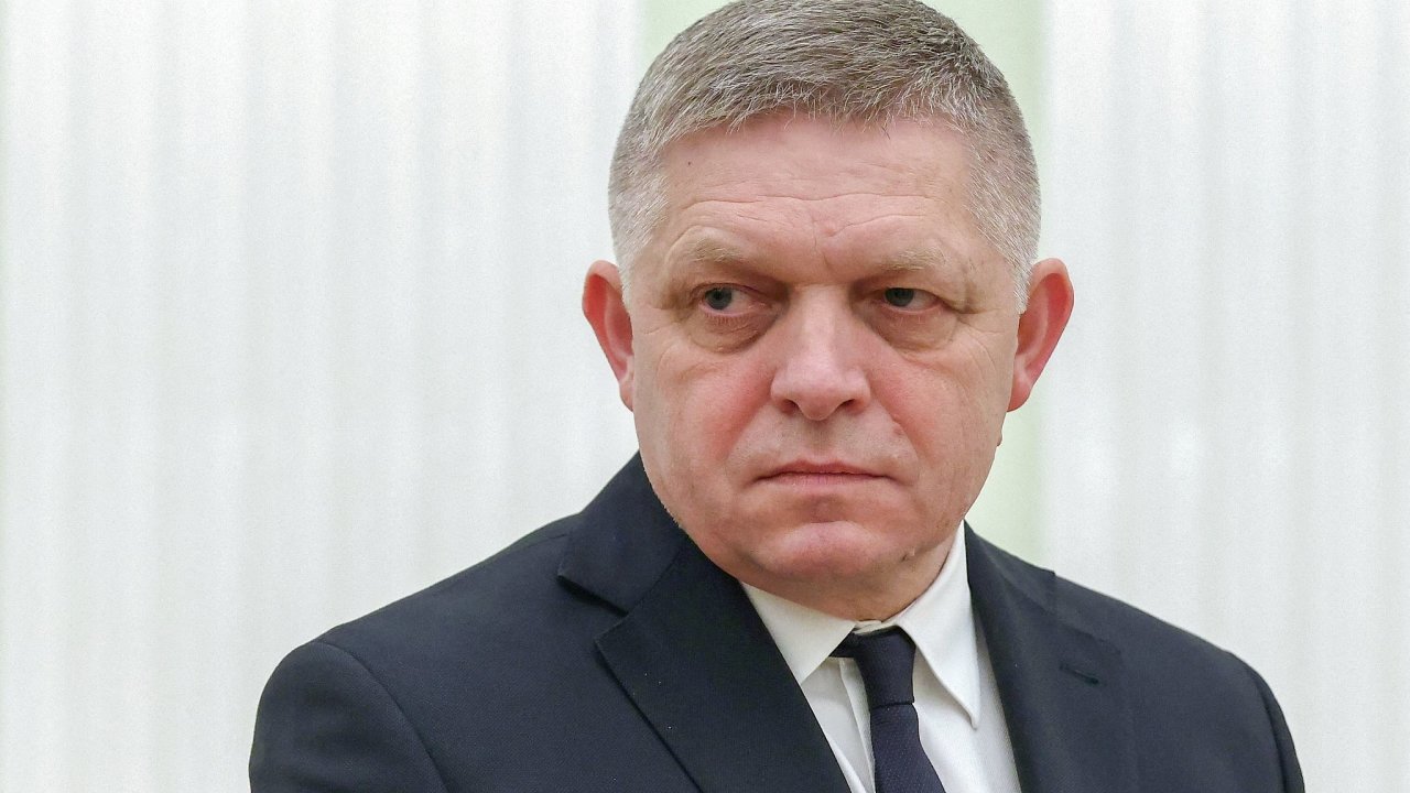 Slovensk premir Robert Fico po setkn s ruskm prezidentem Vladimirem Putinem