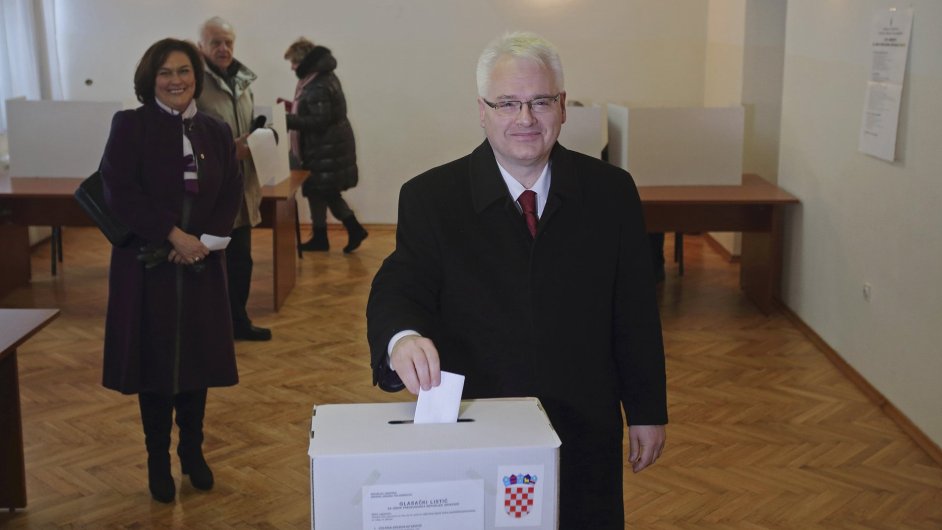 Chorvatsk prezident Ivo Josipovi u voleb