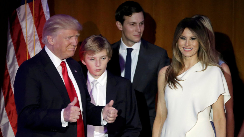 Donald Trump s rodinou.