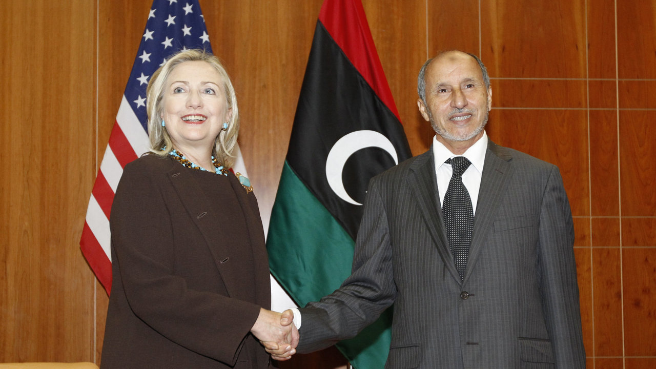 Hillary Clintonov zdrav pedsedu NTC Mustafu Abdala Dalla