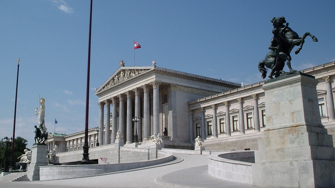 Budova rakouskho parlamentu, ilustran foto