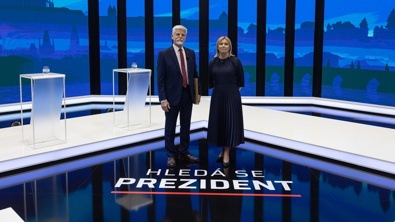 Debata Hled se prezident na Prim s kandidty Petrem Pavlem a Danu Nerudovou.