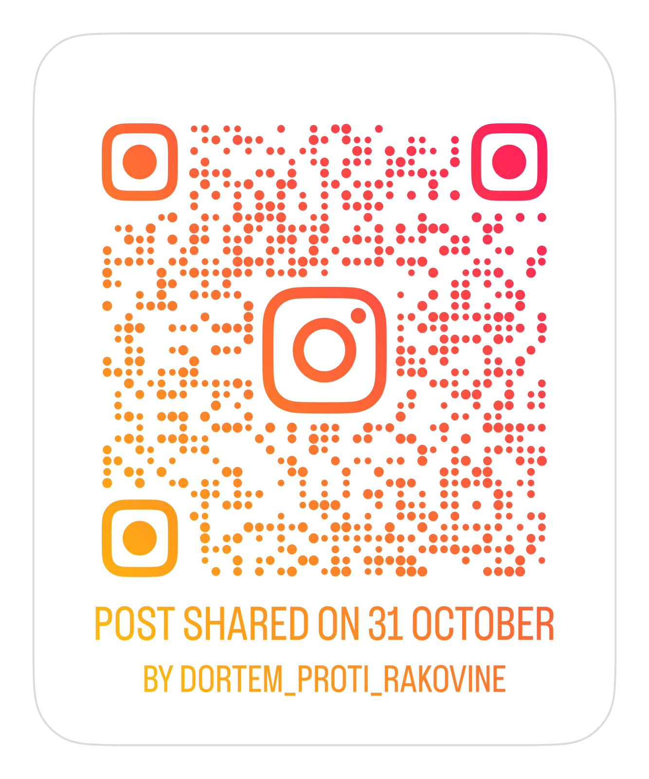 QR dortem proti rakovin