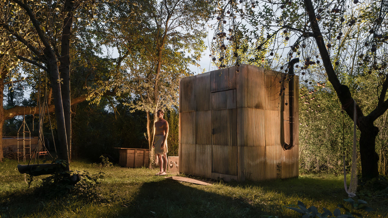 Upcyklovan sauna v Brn od ika.architekti