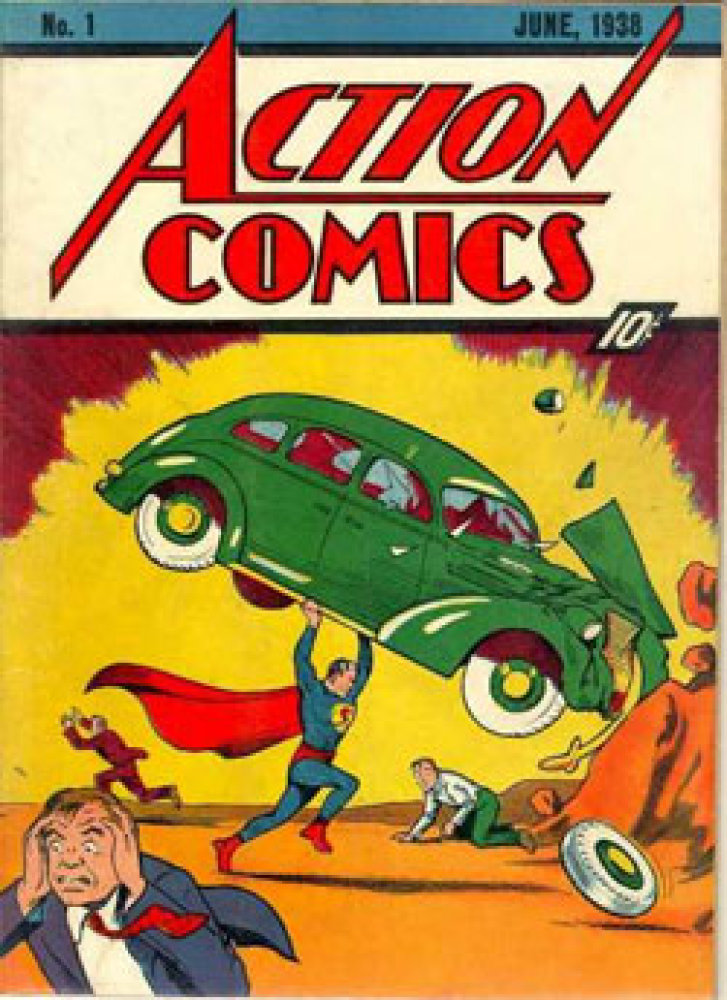 superman_07.jpg Obálka vůbec prvního komiksového vydání Supermana z roku 1938.