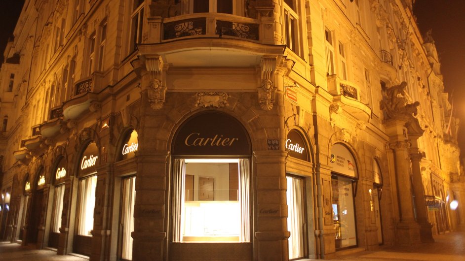 Luxusn obchody v centru Prahy kriz netrp.