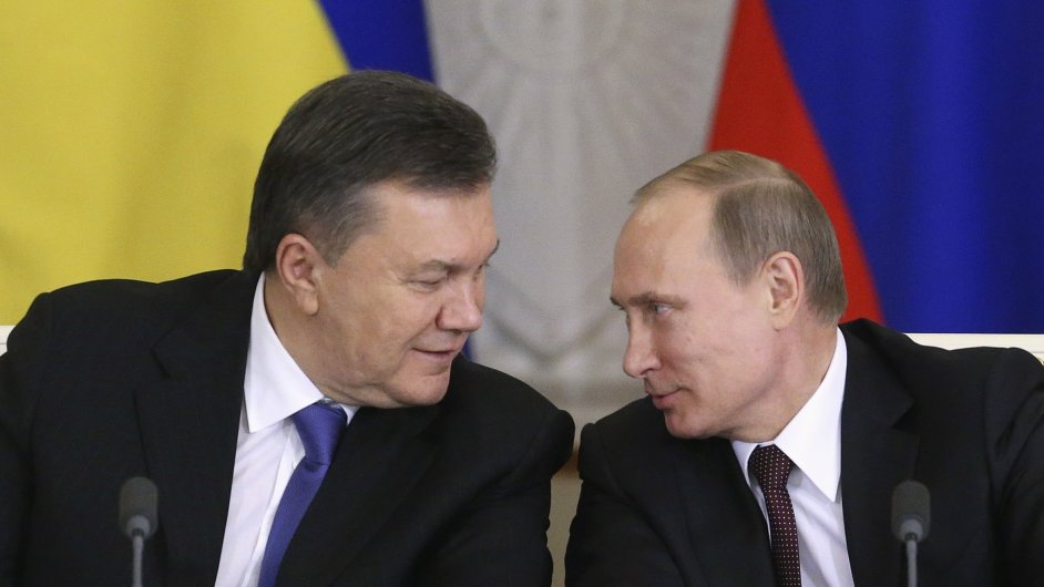 Rusk prezident Vladimir Putin po dohod se svm ukrajinskm protjkem Viktorem Janukovyem