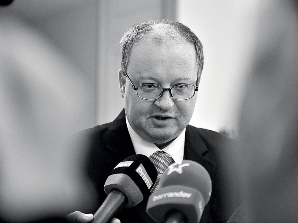 Jaroslav Janota u zlínského soudu, který ho za pokus o vraždu poslal na 12 let do vězení.