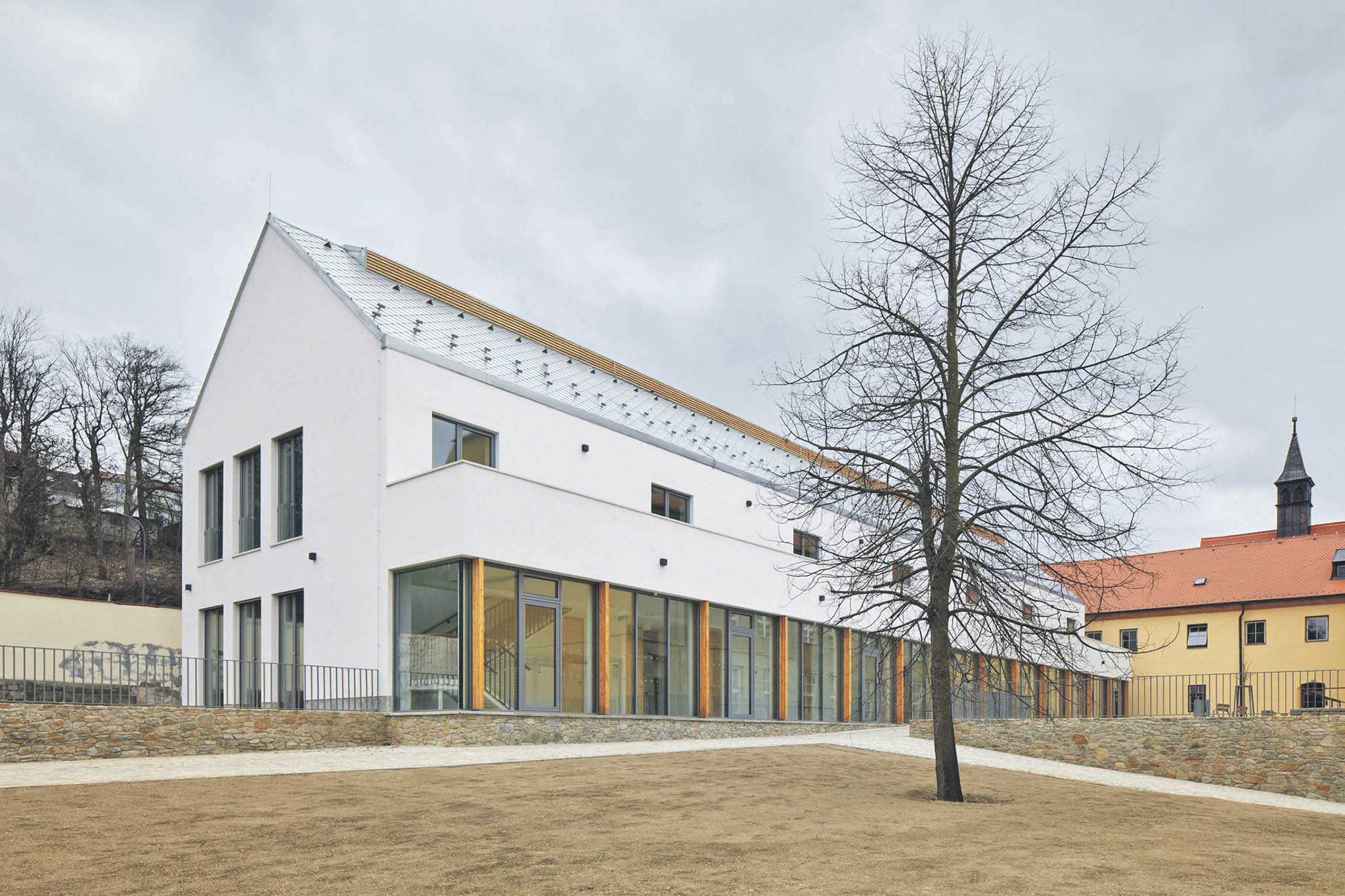 Pøístavba Katolického gymnázia v Tøebíèi