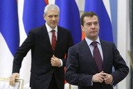 Rusk prezident Medvdv a srbsk prezident Tadi