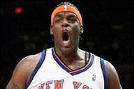 Basketbalista NY Knicks Eddy Curry.