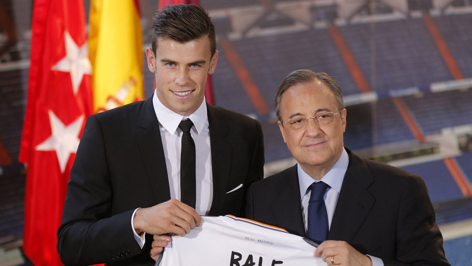 Gareth Bale s Florentinem Prezem, prezidentem Realu Madrid