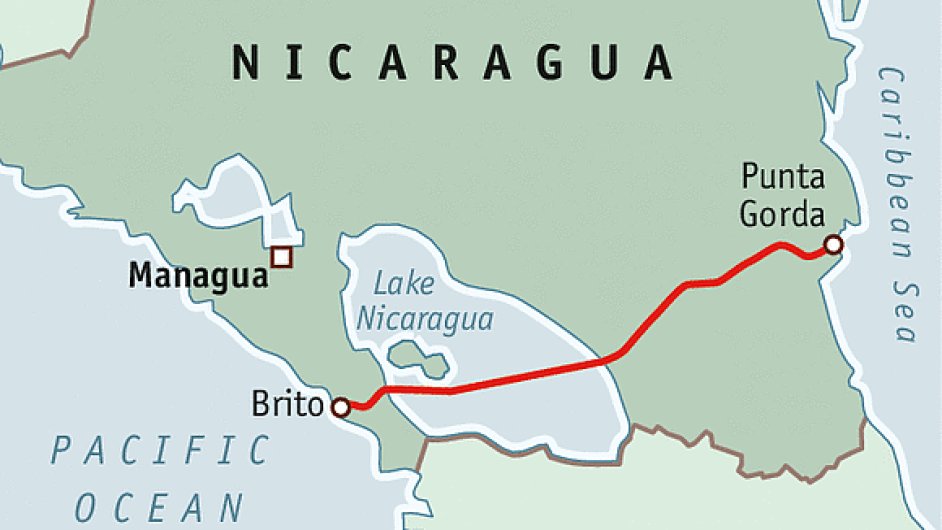 Plnovan trasa nikaragijskho prplavu