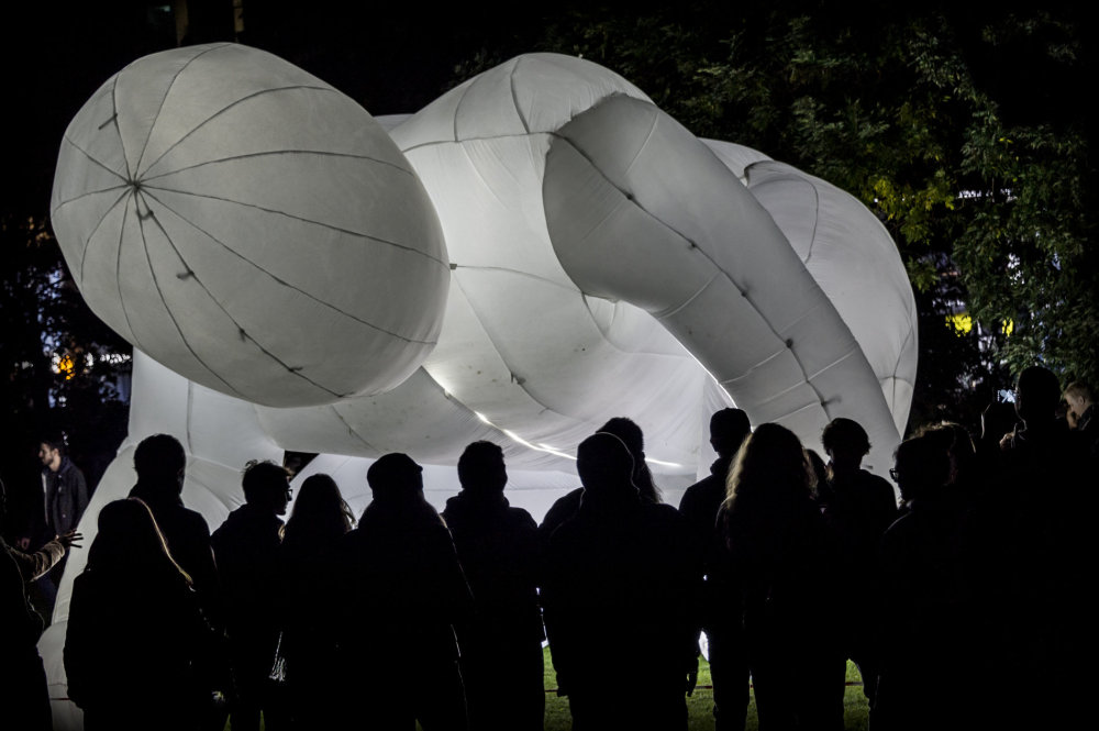 Z předchozího ročníku pražského festivalu světla Signal