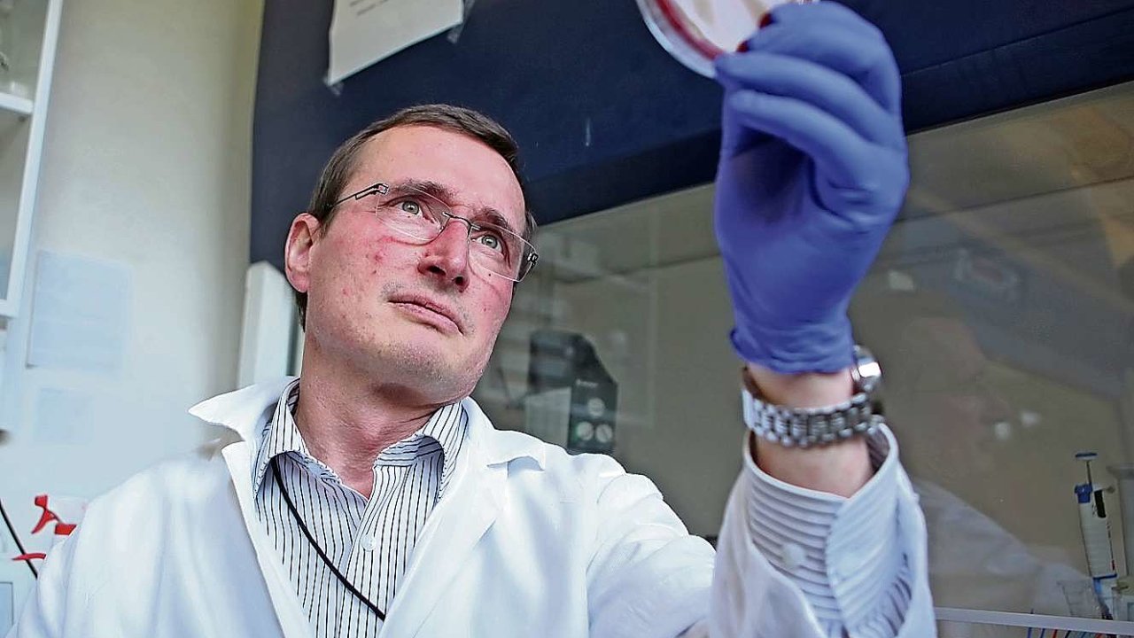 Peter Šebo, vedoucí Laboratoøe molekulární biologie bakteriálních patogenù, Mikrobiologický ústav AV ÈR.