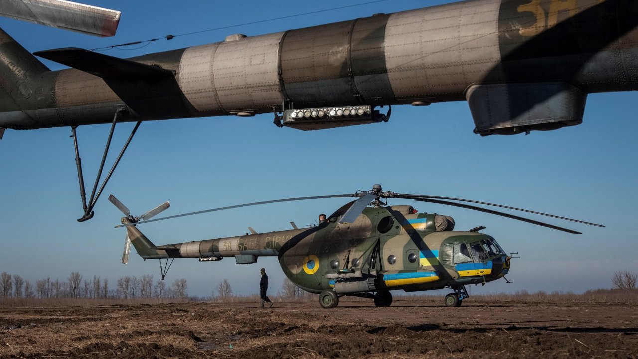 vrtulník, helikoptéra, válka, Ukrajina