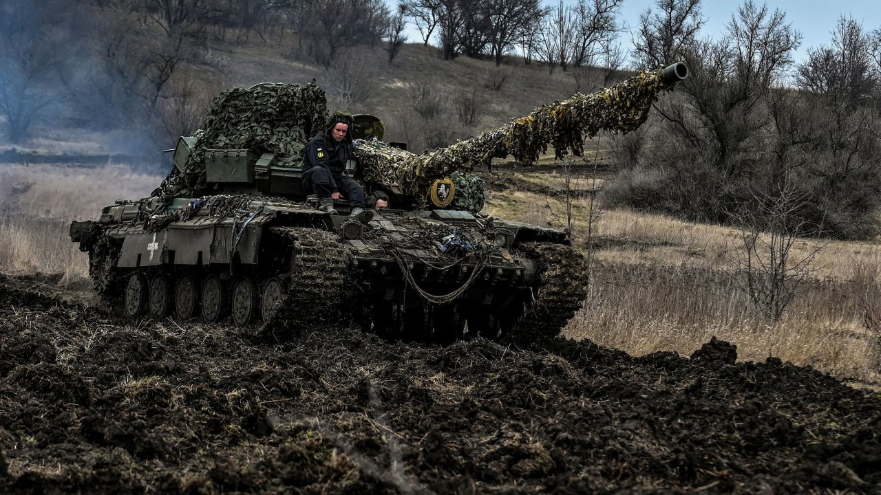 tank, válka, Ukrajina, Záporoží