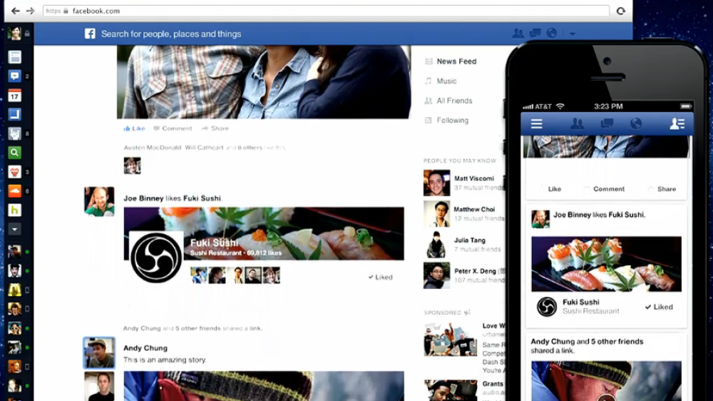 Představení nové podoby Facebooku Vzhled Facebooku bude konzistentní na různých zařízeních