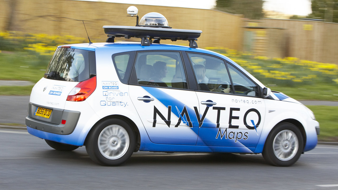 Automobil Navteq, kter zajiuje mapov podklady pro Microsoft