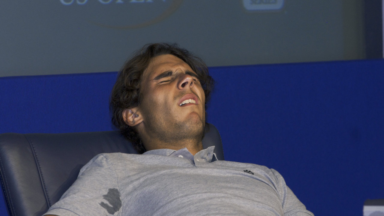 Rafael Nadal dostal na tiskovce silnou ke.