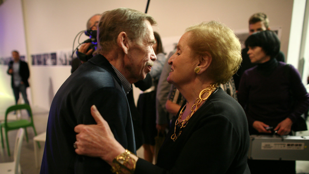 Vclav Havel a Madelaine Albrightov