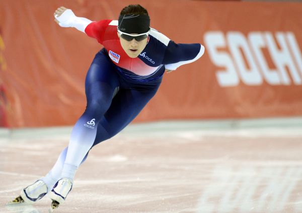 Rychlobrusla�ka Karol&iacute;na Erbanov&aacute; p�i tr&eacute;ninku v So�i