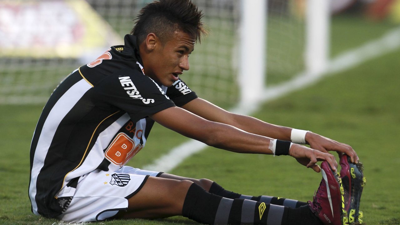 Fotbalov hvzda Neymar ze Santosu