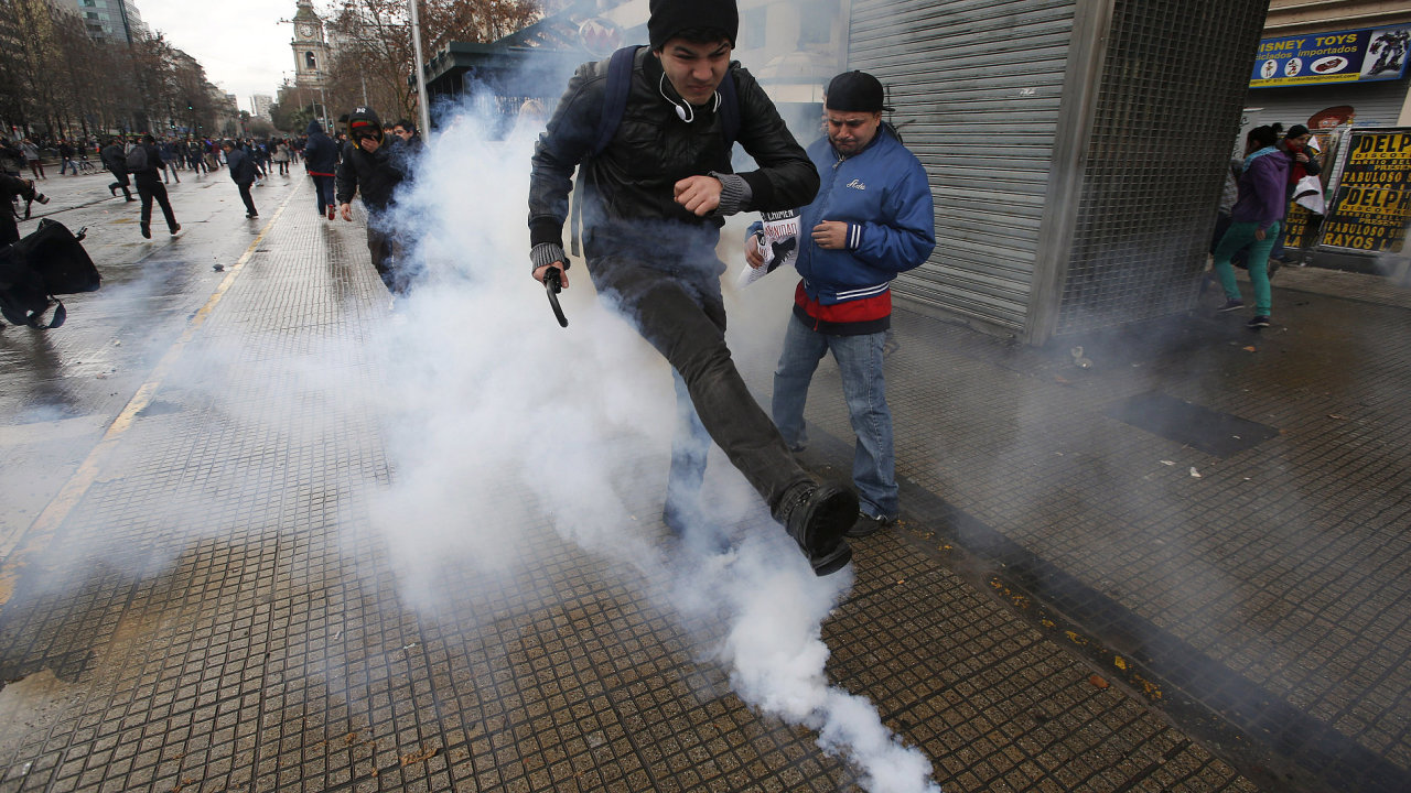 Protesty student v Chile