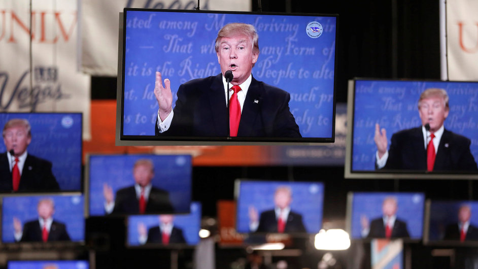 Donald Trump na posledn debat ped volbami