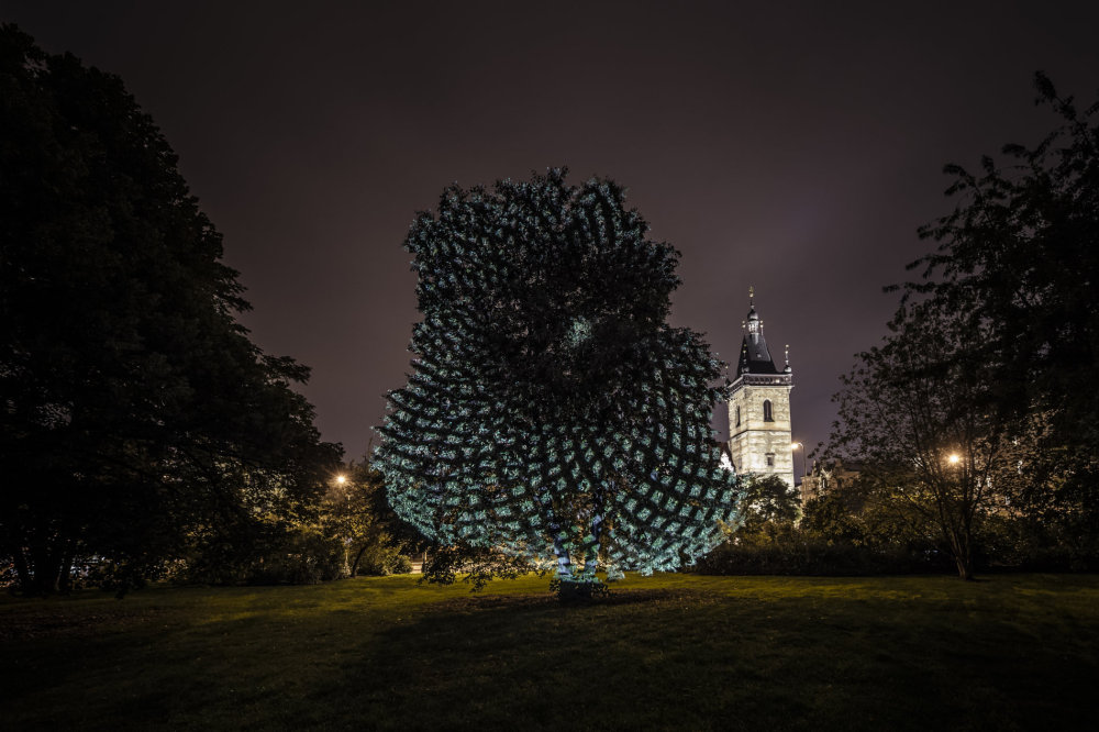 Z předchozího ročníku pražského festivalu světla Signal