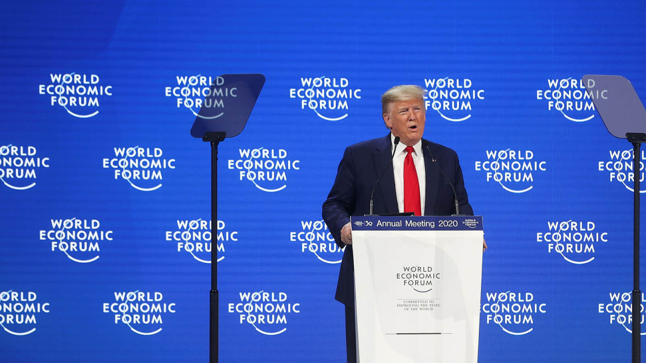 Donald Trump na Svtovm ekonomickm fru v Davosu