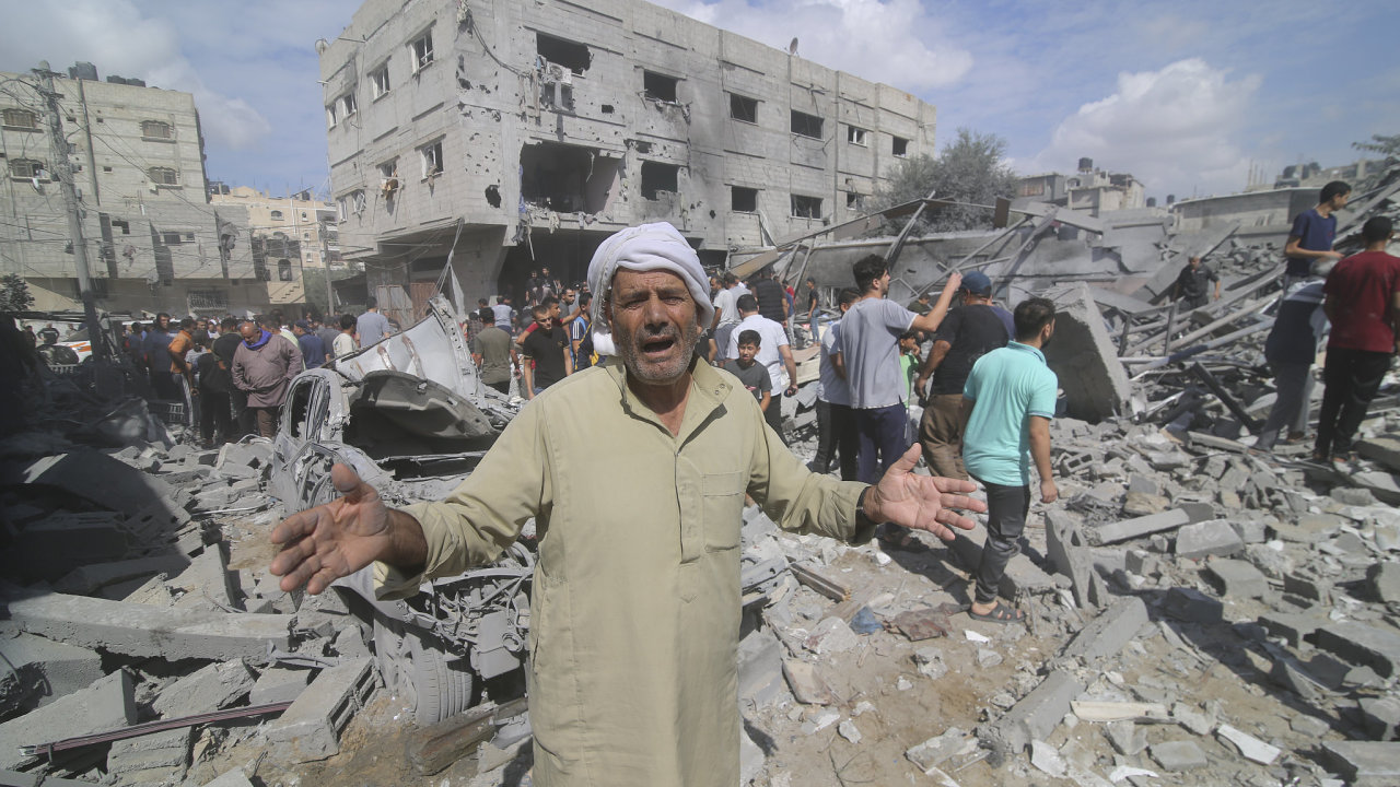 Psmo Gazy po izraelskm bombardovn