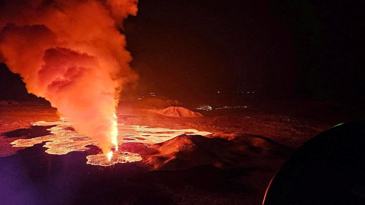 Erupce sopky na Islandu