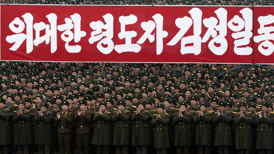 Severokorejsk oslavy.