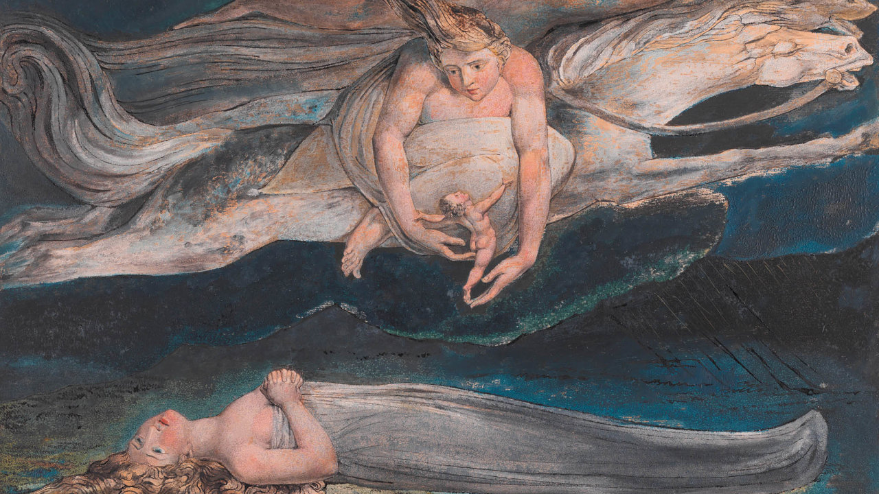 William Blake: Lítost, asi 1795