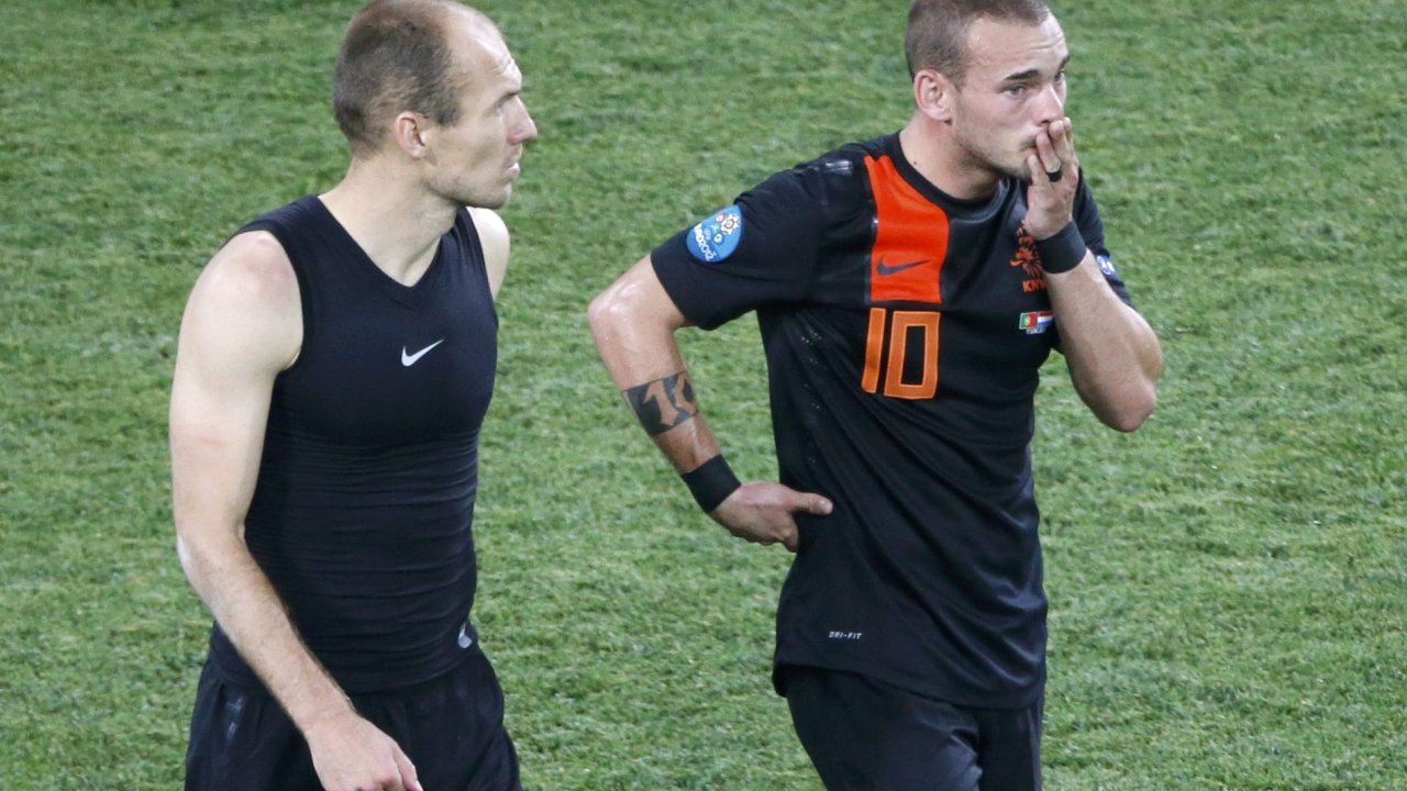 Arjen Robben a Wesley Sneijder