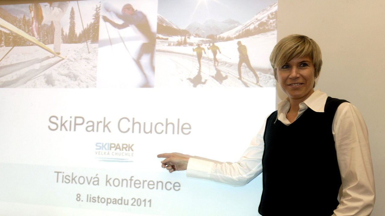 Kateina Neumannov opedstavila novi ski projekt v Chuchli.