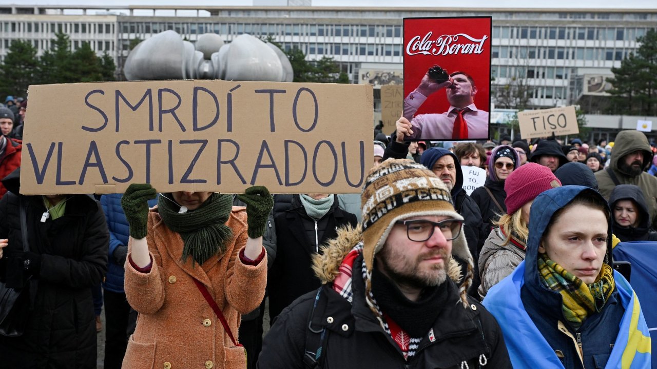 Bratislava, Slovensko, protest, Fico
