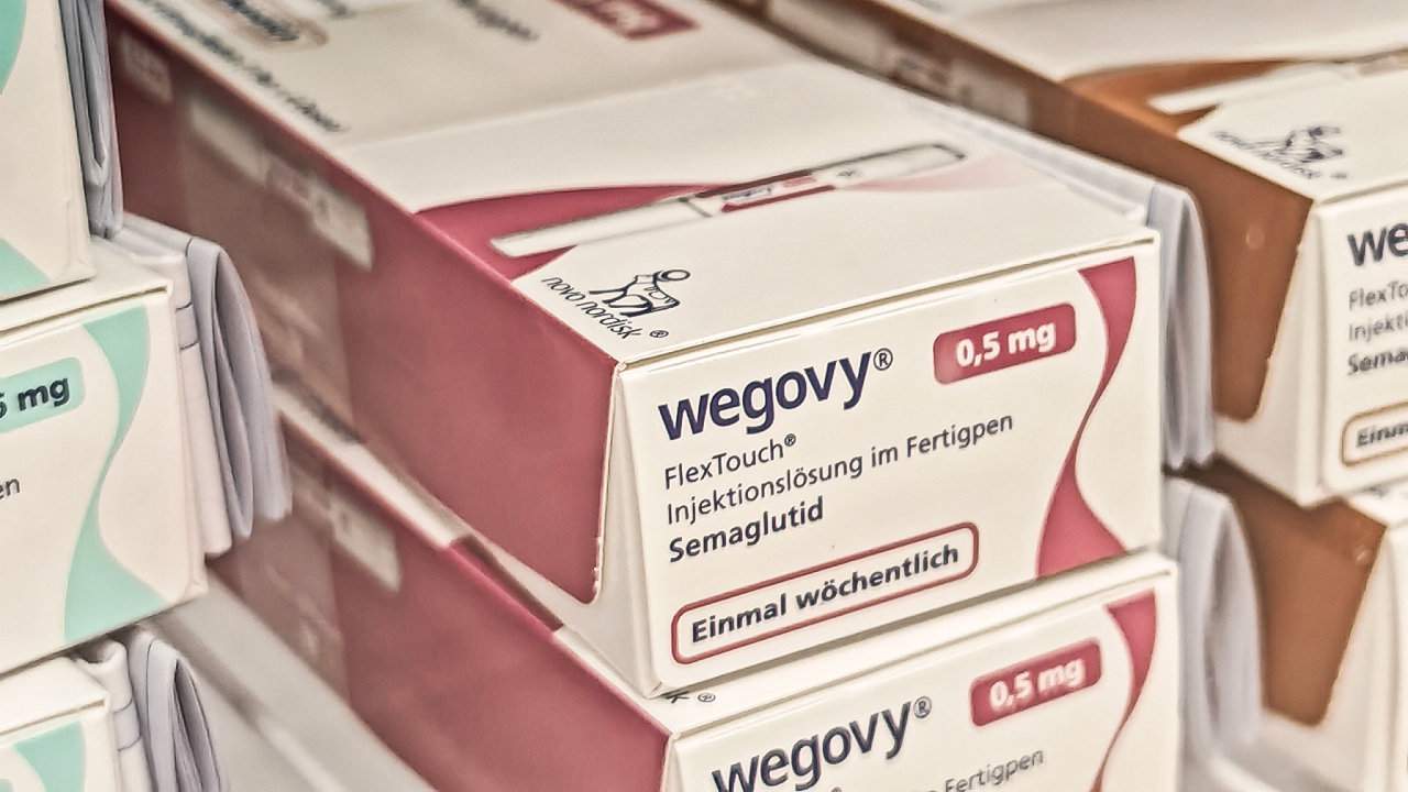 Novo Nordisk Wegovy - injek�n� pero se semaglutidov�m agonistou GLP-1 pro l��bu chronick� z�t�e a obezity