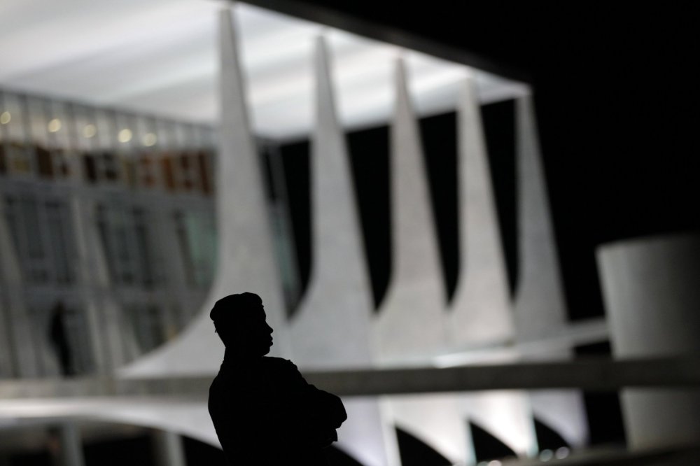 Dílo architekta Oscara Niemeyera. Planalto Palace.