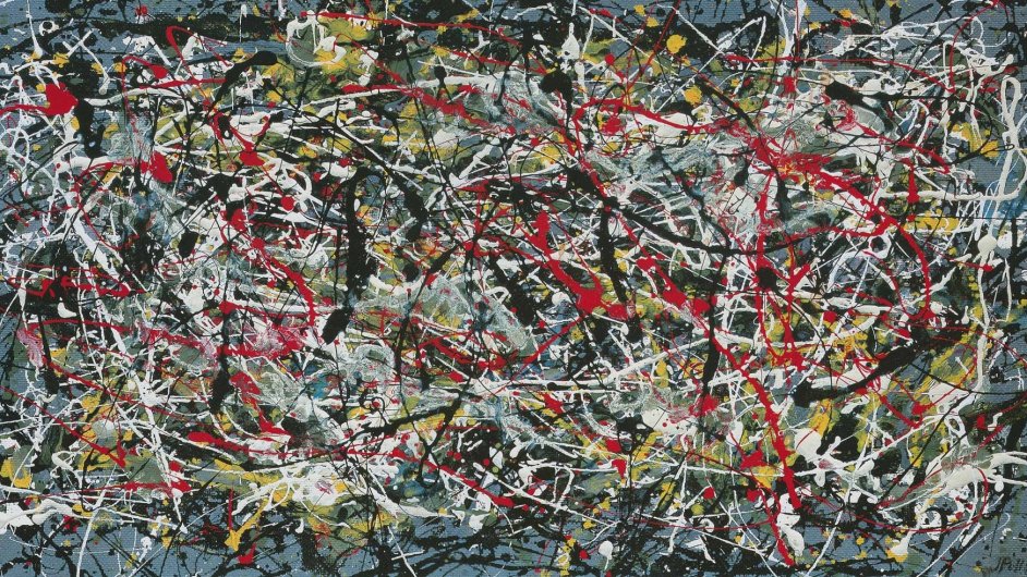 Padlek obrazu Jacksona Pollocka