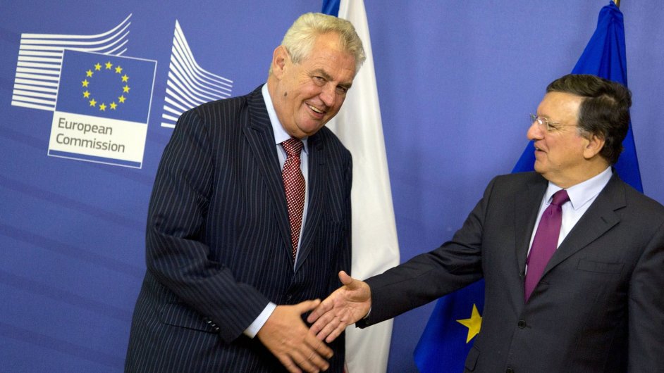 Milo Zeman (vlevo) a Jos Barroso
