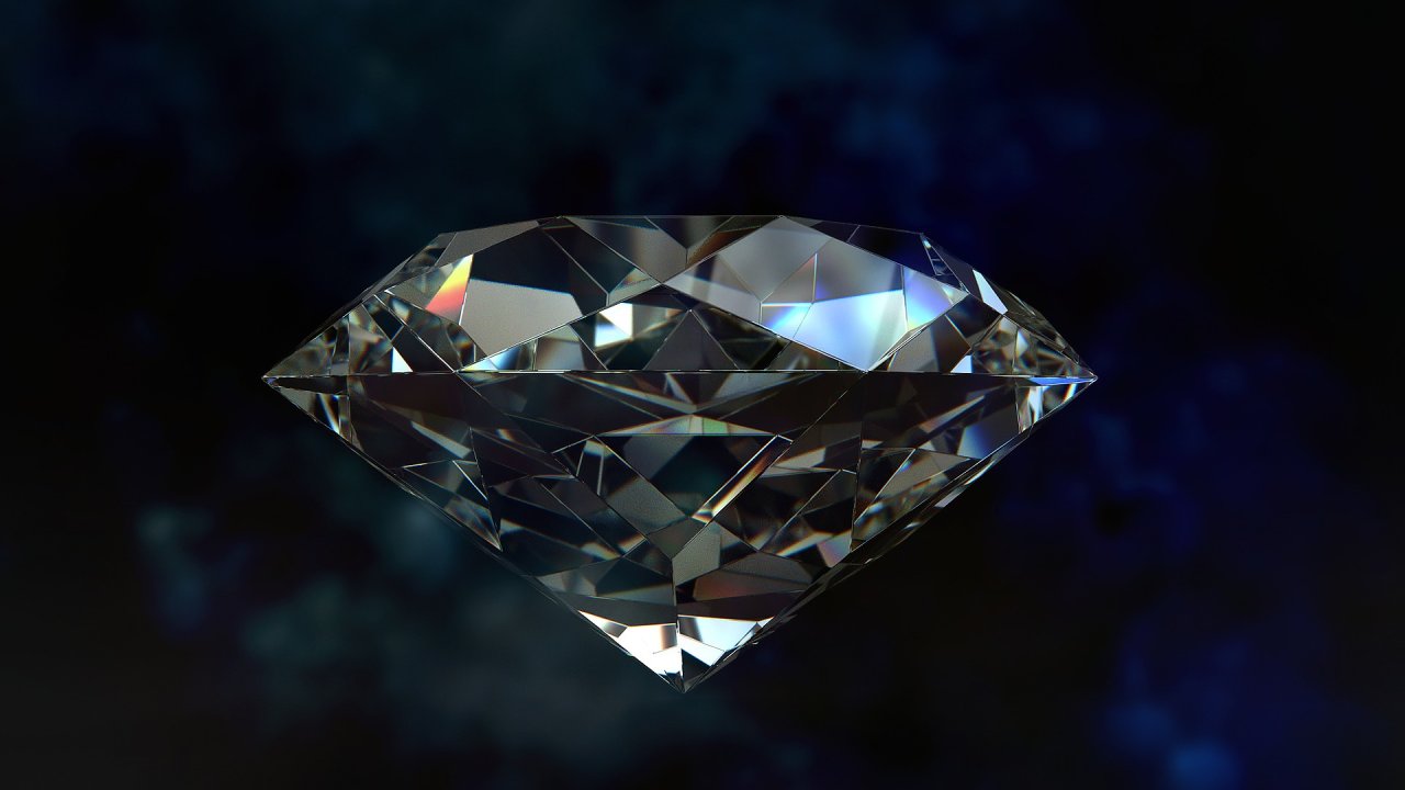 Pravost perk a diamant ov blockchain od IBM, ilustrace