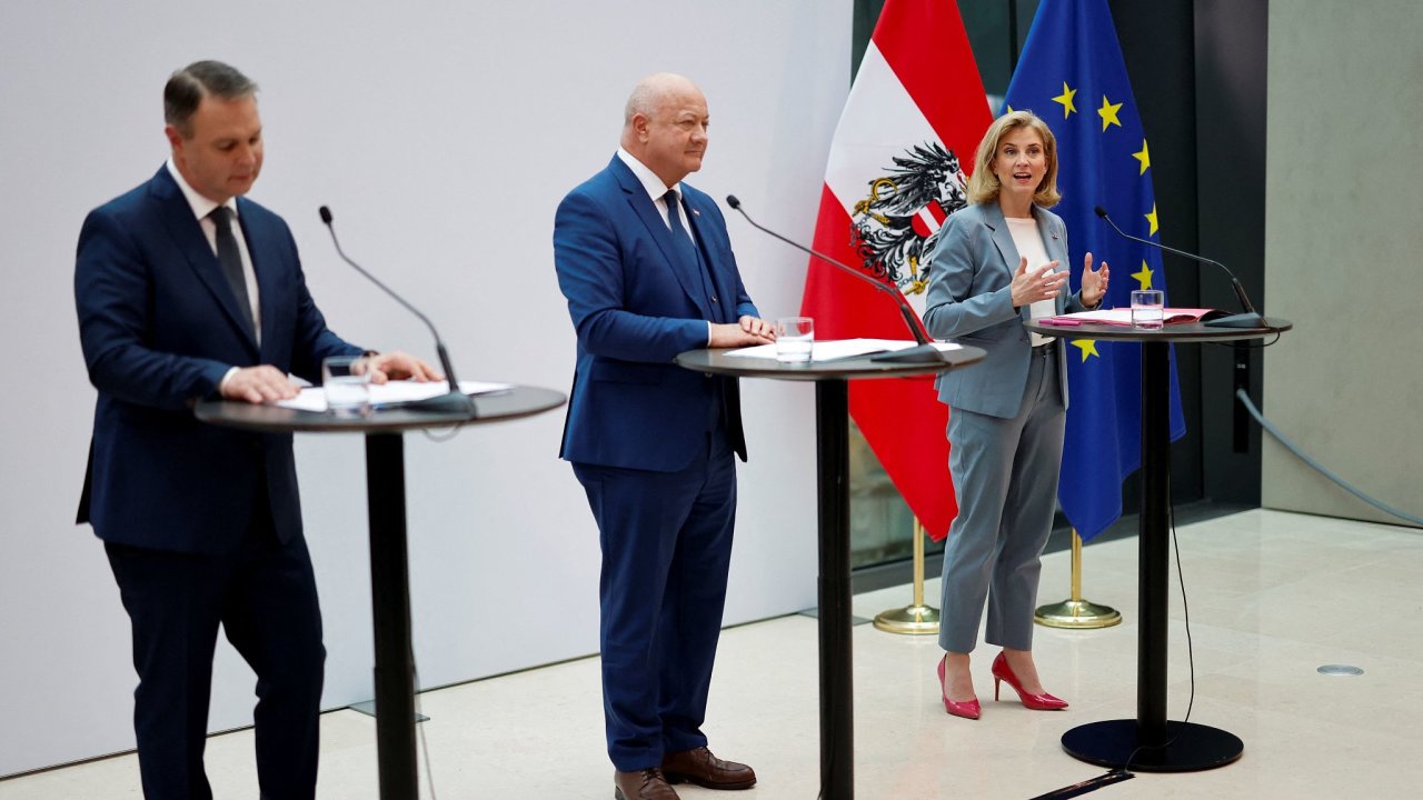 Tiskov prohlen rakouskch centristickch stran po dokonen koalinch rozhovor ve Vdni.