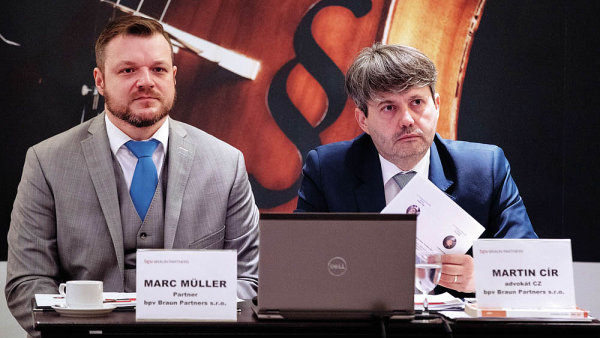 Seminář vedli seniorní advokát Martin Cír (vpravo) a partner Marc Müller z bpv Braun Partners.