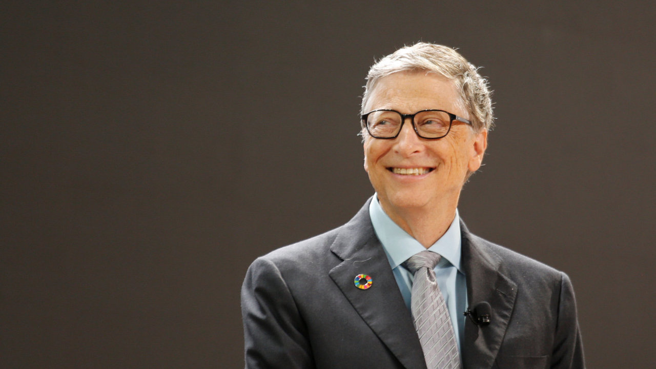 Zakladatel spolenosti Microsoft a nejbohat lovk planety Bill Gates.