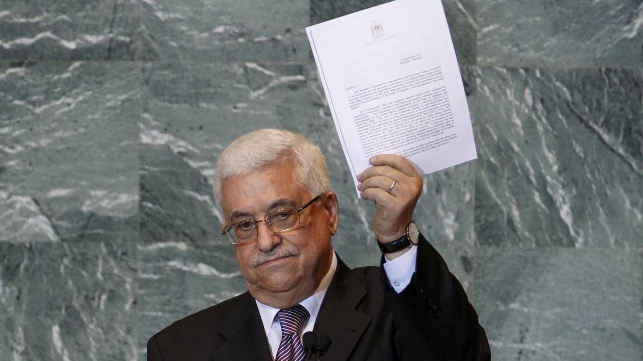 Palestinsk prezident Mahmd Abbs s dost v OSN