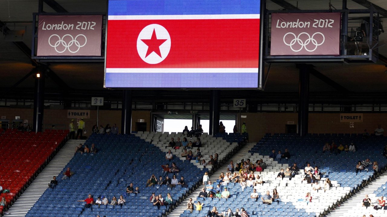 Severokorejsk vlajka