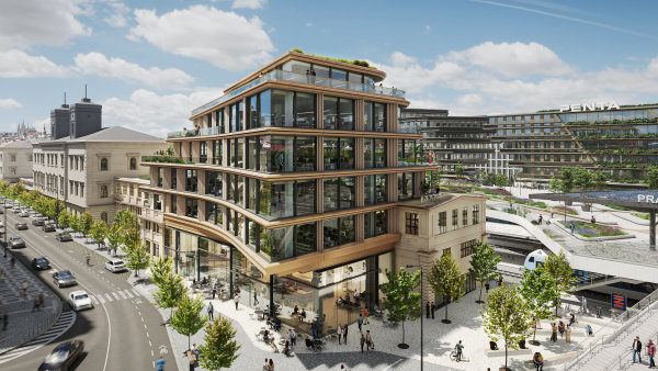 Penta začne stavět u Masarykova nádraží v centru Prahy další kancelářskou budovu