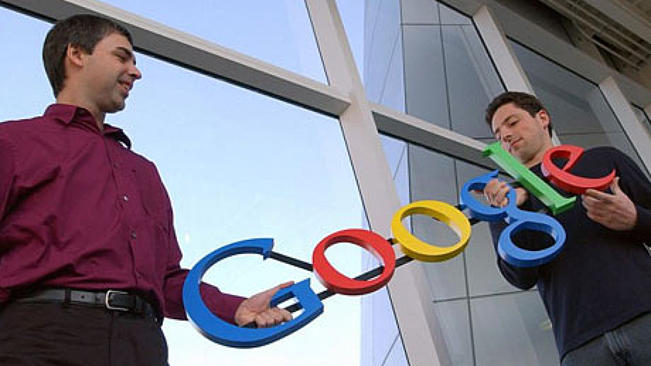 Zakladatel Googlu Larry Page a Sergey Brin
